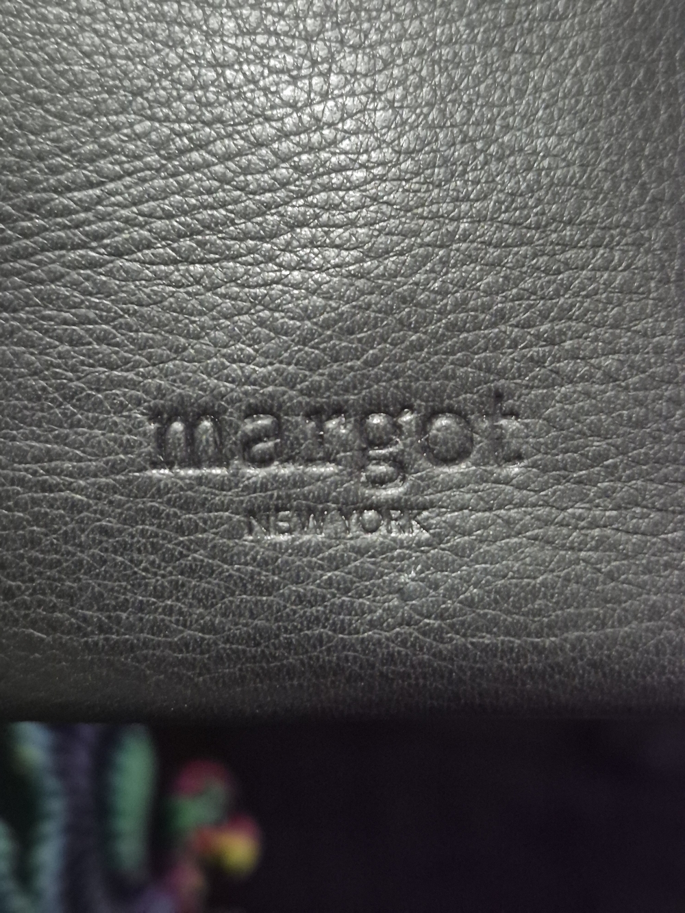 margot Black Pebbled Leather Crossbody Bag